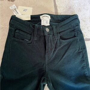 L’AGENCE Margot High Rise Skinny//Taille Haute Etroit in Dark Green